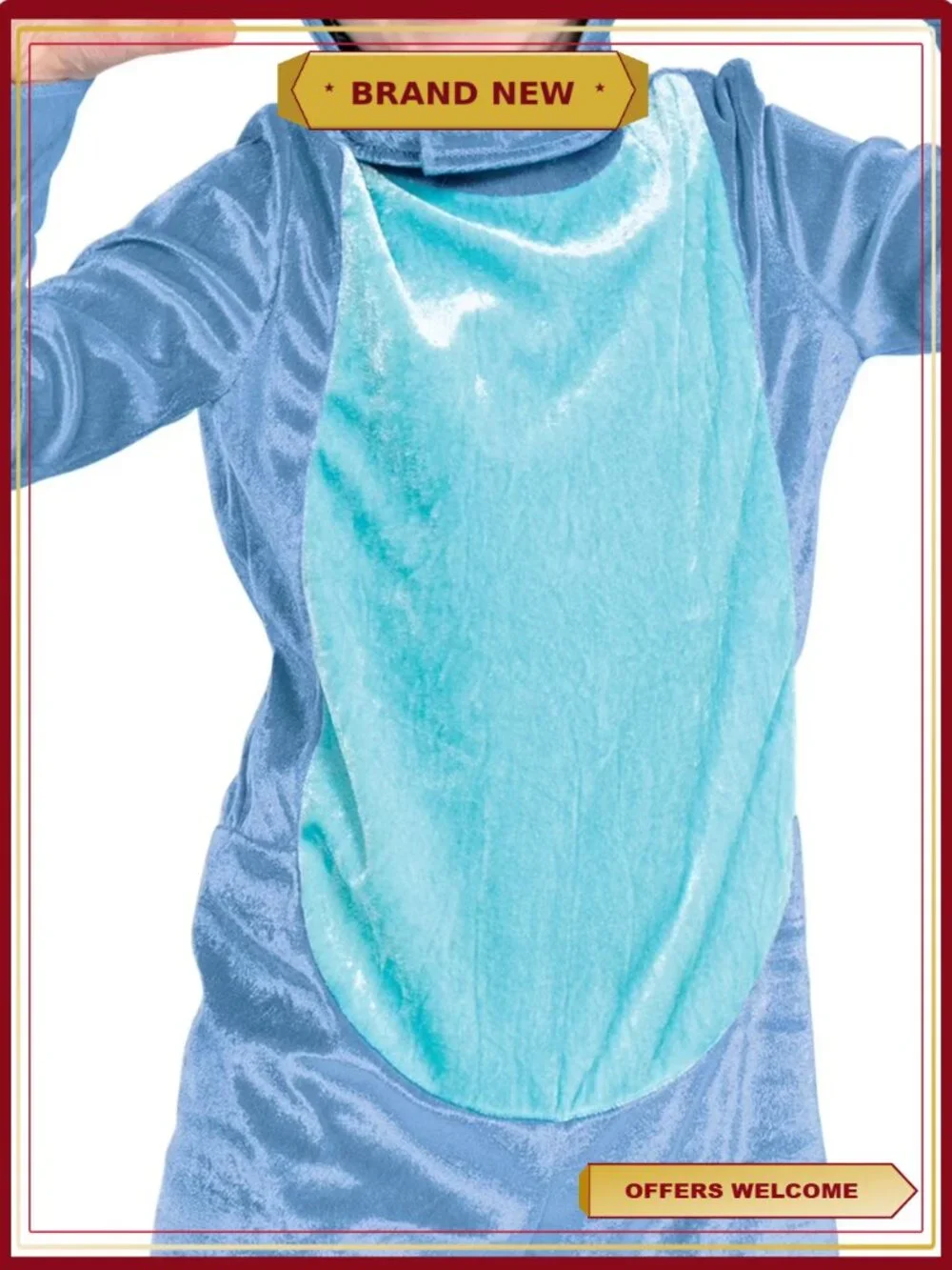 Disney Stitch Halloween Costume Toddler Infant 12-18M Jumpsuit Dress Up